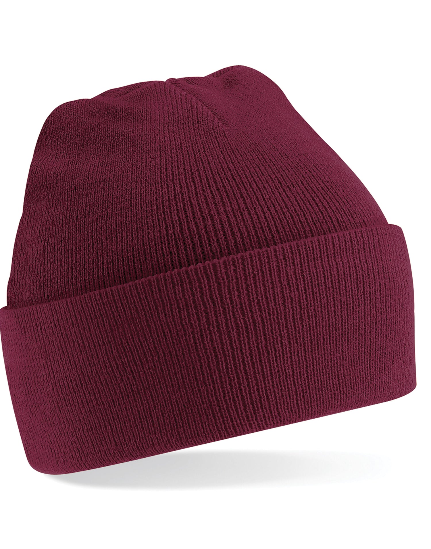 Beechfield Original Cuffed Beanie - B45 - Burgundy O S - Customisable Beanies