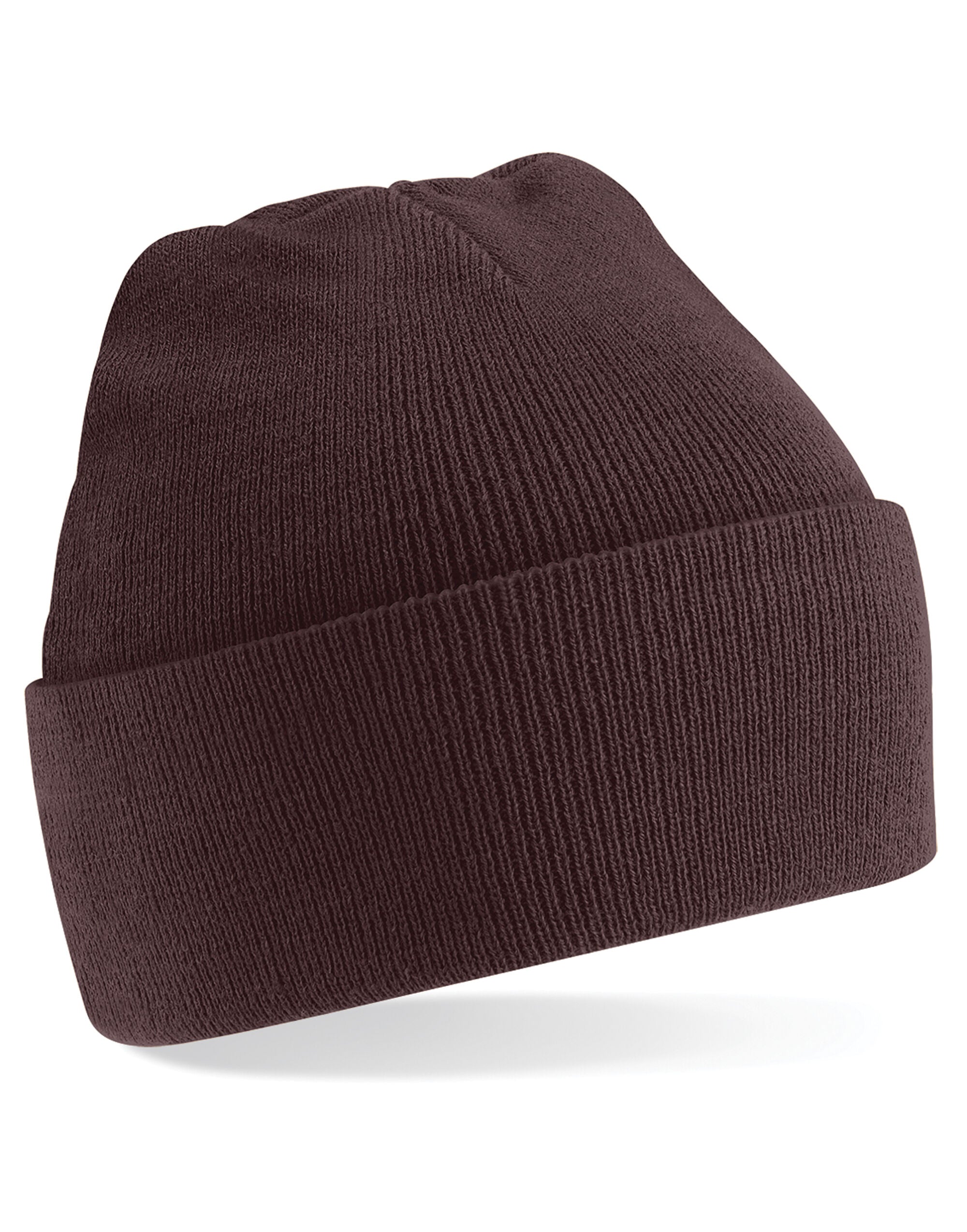 Beechfield Original Cuffed Beanie - B45 - Chocolate O S - Customisable Beanies