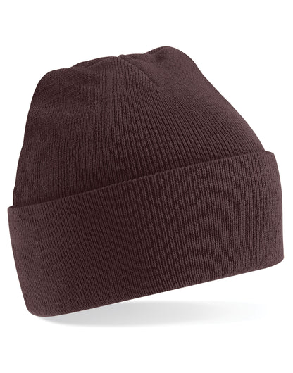 Beechfield Original Cuffed Beanie - B45 - Chocolate O S - Customisable Beanies