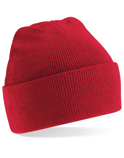 Beechfield Original Cuffed Beanie - B45 - Classic Red O S - Customisable Beanies