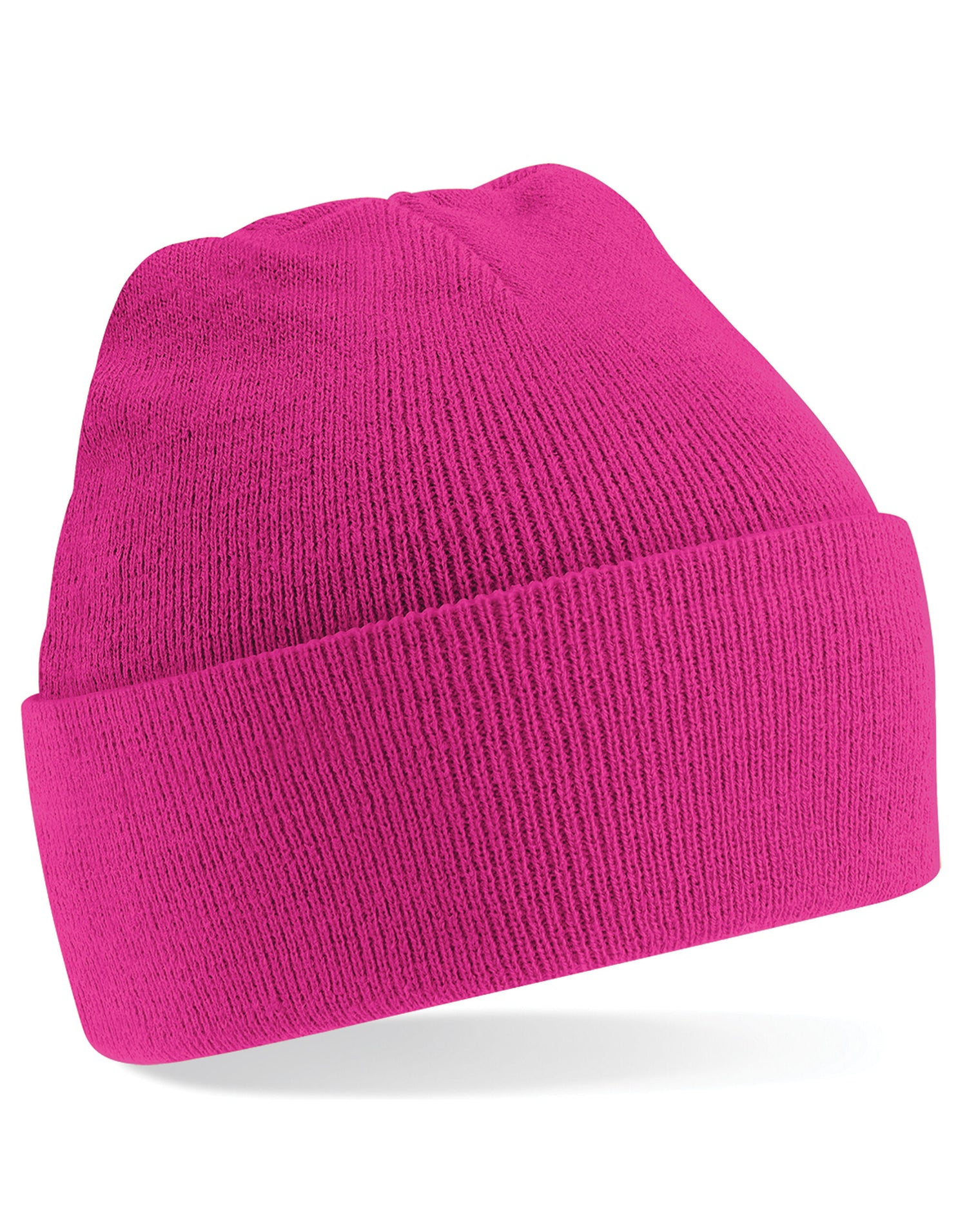 Beechfield Original Cuffed Beanie - B45 - Fuchsia O S - Customisable Beanies