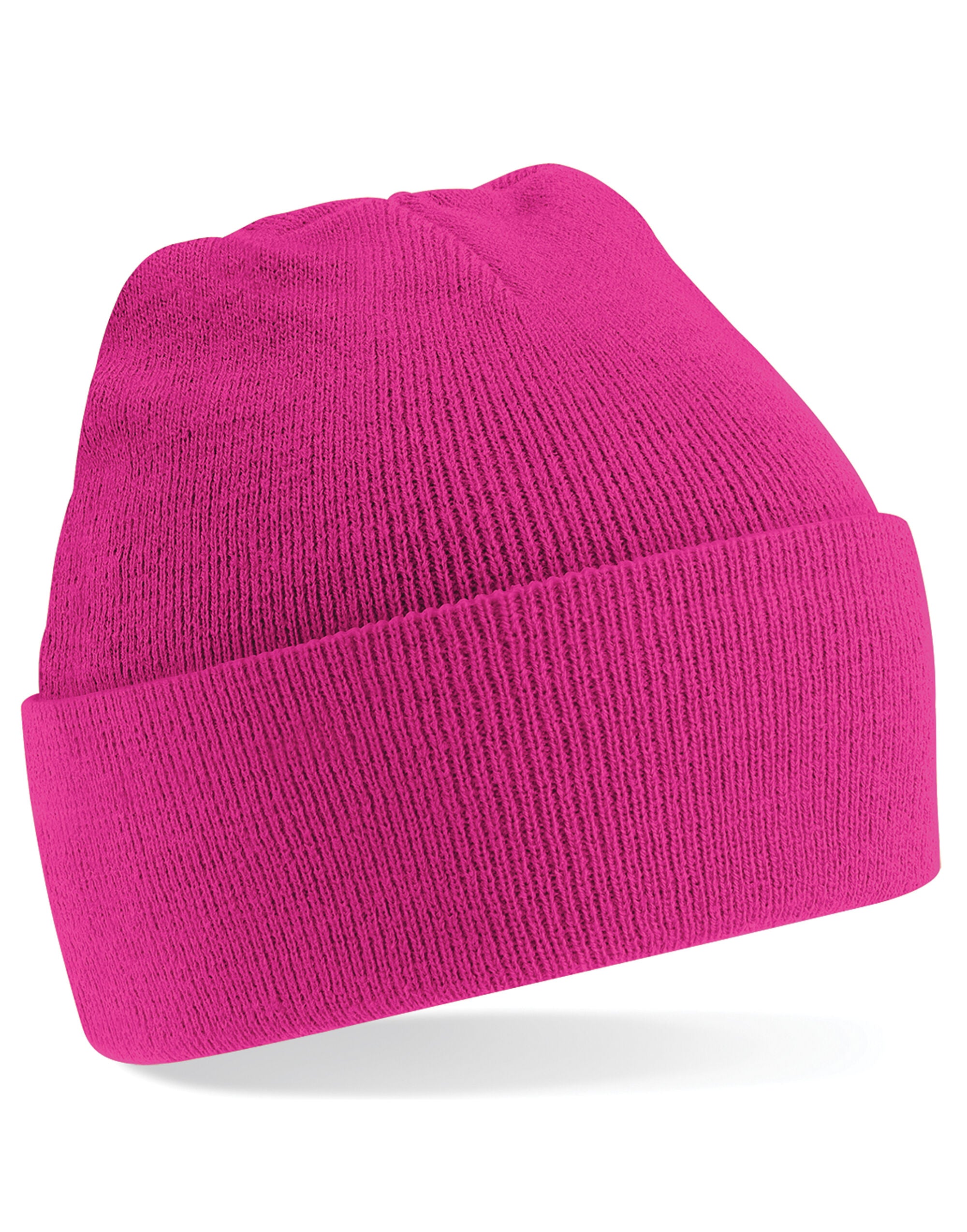 Beechfield Original Cuffed Beanie - B45 - Fuchsia O S - Customisable Beanies