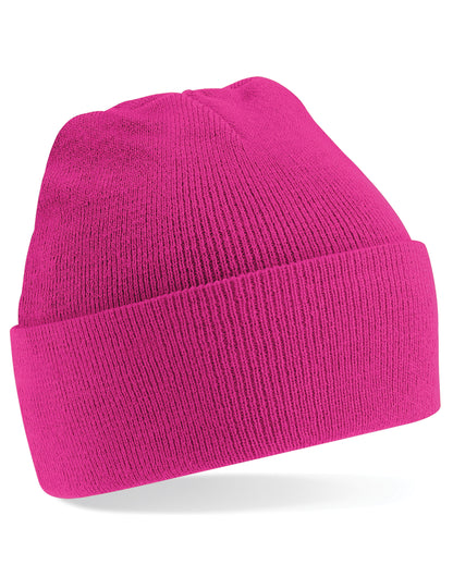 Beechfield Original Cuffed Beanie - B45 - Fuchsia O S - Customisable Beanies