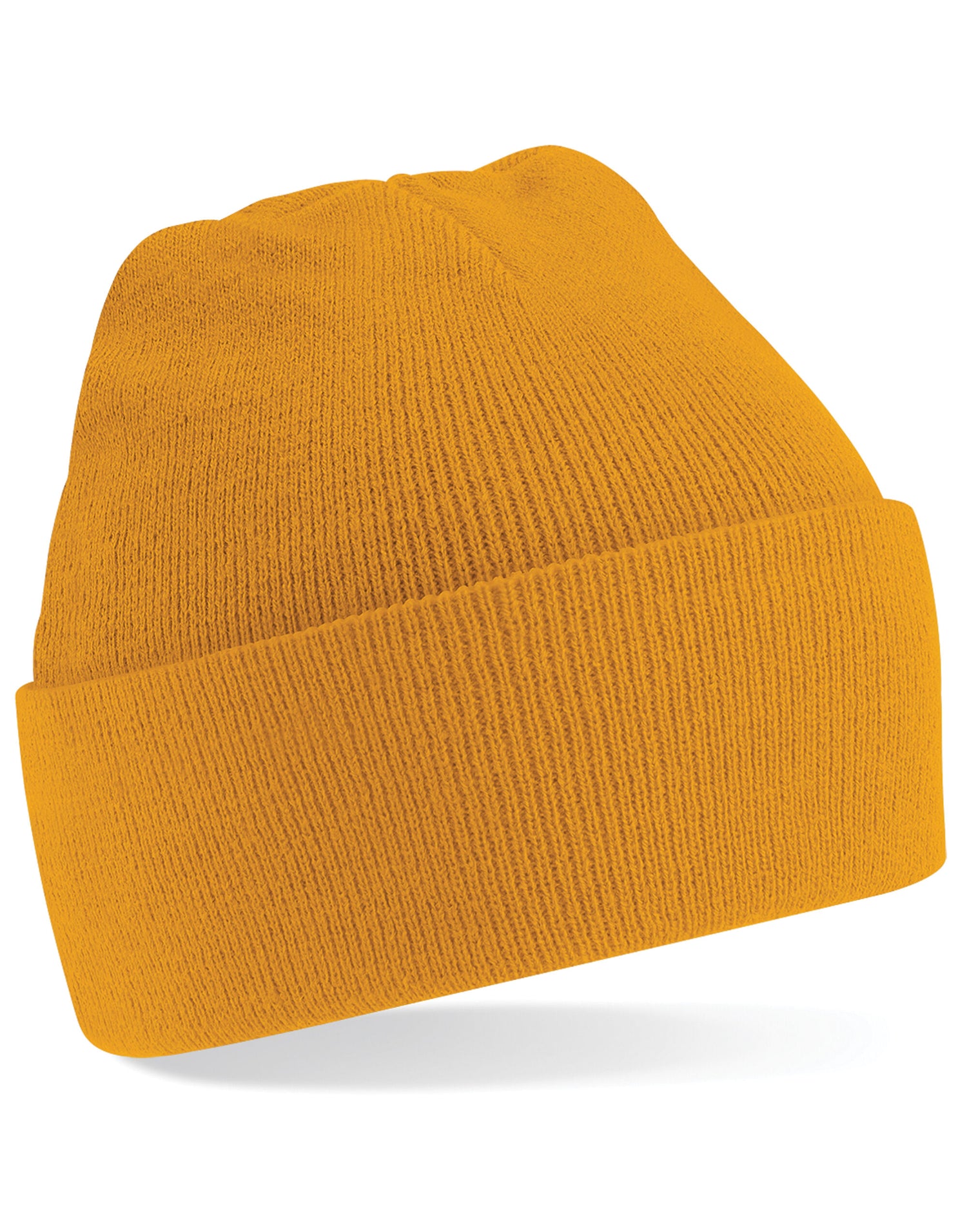 Beechfield Original Cuffed Beanie - B45 - Mustard O S - Customisable Beanies