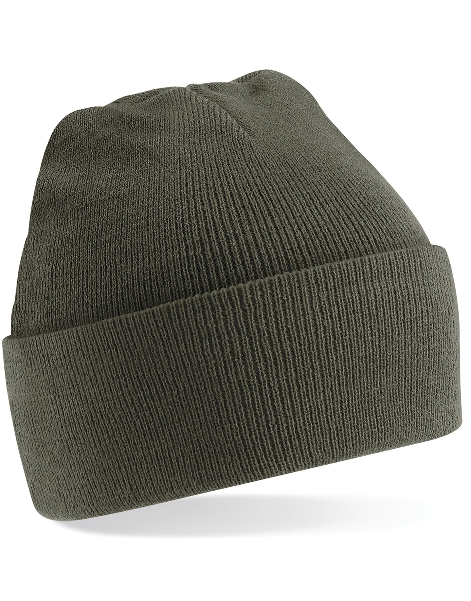 Beechfield Original Cuffed Beanie - B45 - Olive O S - Customisable Beanies