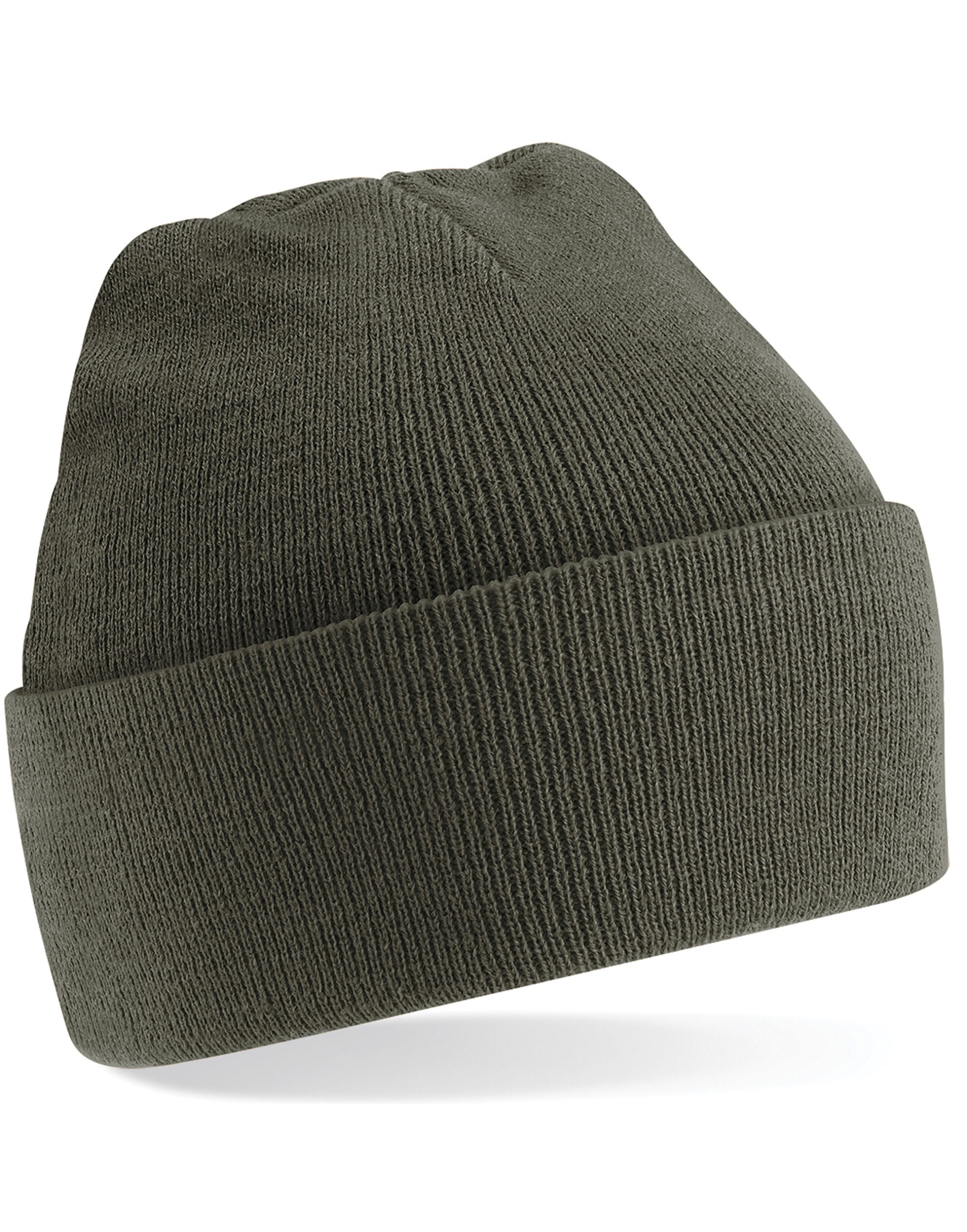 Beechfield Original Cuffed Beanie - B45 - Olive O S - Customisable Beanies