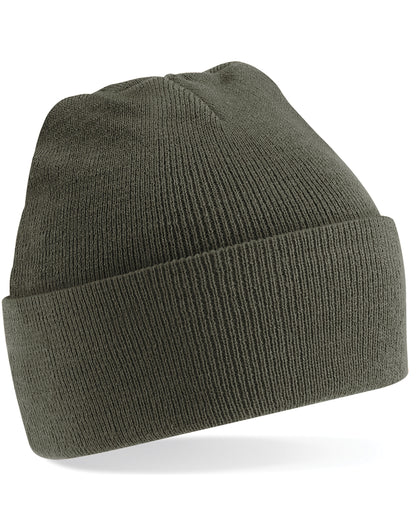 Beechfield Original Cuffed Beanie - B45 - Olive O S - Customisable Beanies