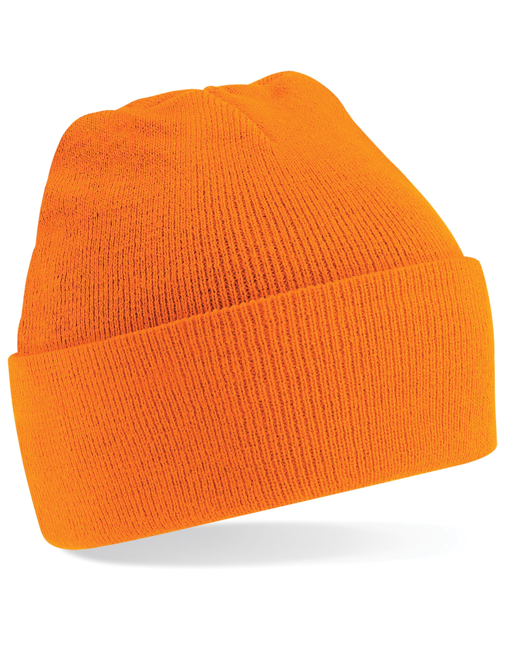 Beechfield Original Cuffed Beanie - B45 - Orange O S - Customisable Beanies