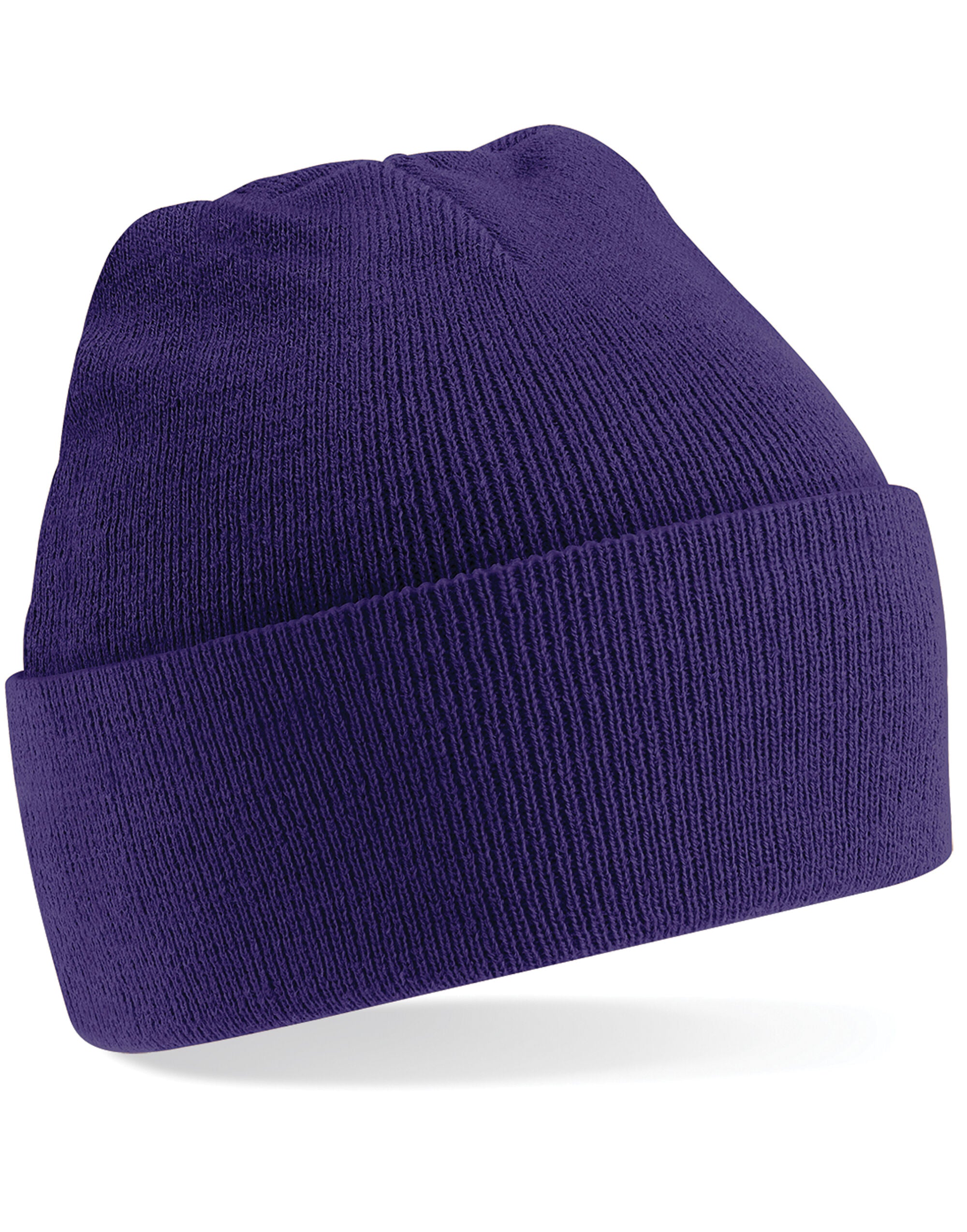 Beechfield Original Cuffed Beanie - B45 - Purple O S - Customisable Beanies