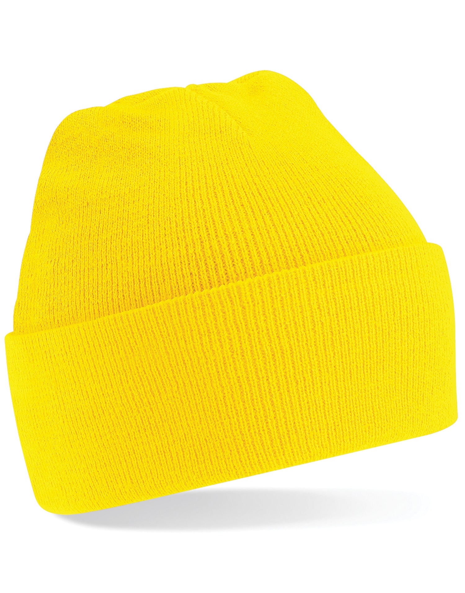 Beechfield Original Cuffed Beanie - B45 - Yellow O S - Customisable Beanies