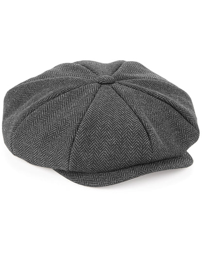 Charcoal Herringbone