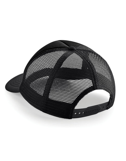 Beechfield Vintage Snapback Trucker B645 - Black Black O S - Customisable Caps