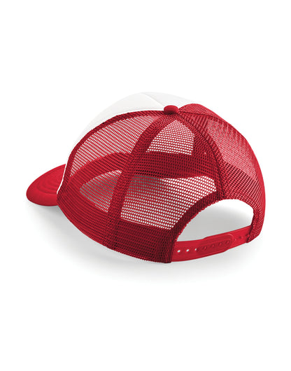 Beechfield Vintage Snapback Trucker B645 - Classic Red White O S - Customisable Caps