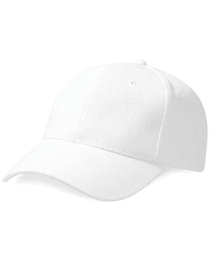 Beechfield Pro Style Heavy Cap B65 - White O S - Customisable Caps