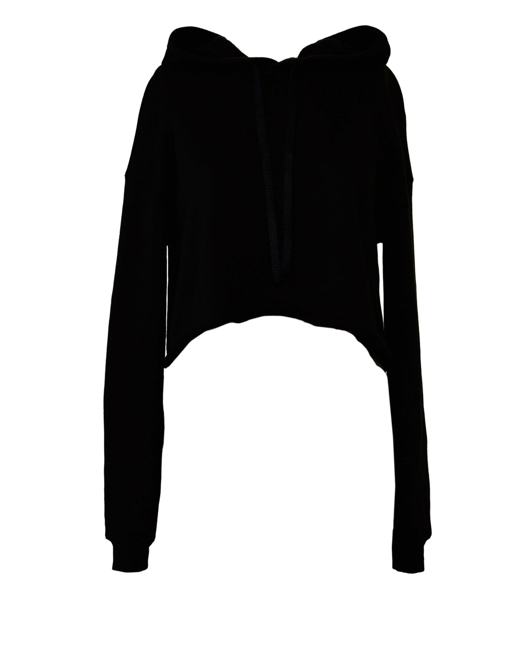 Womens Cropped Fleece Hoody - BE7502