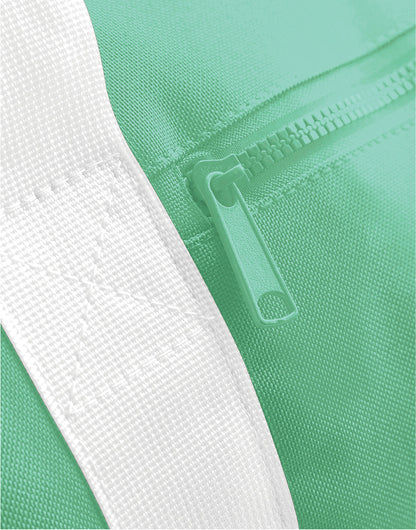 Bagbase Original Barrel Bag BG140 - Mint Green Off White O S - Customisable Bags