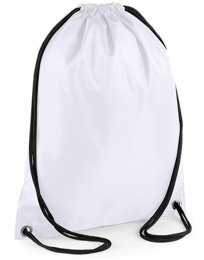 Bagbase Budget Gymsac BG5 - White O S - Customisable Bags
