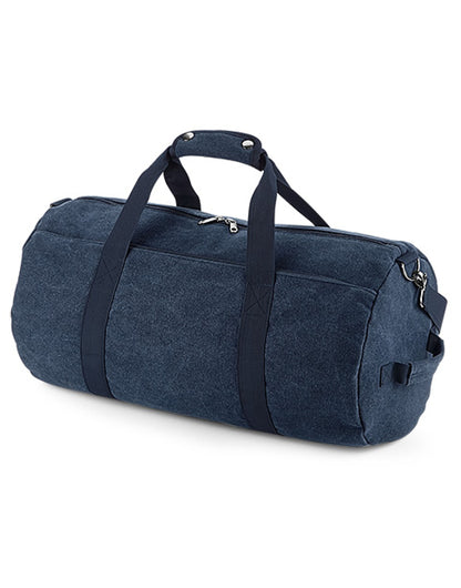 Bagbase Vintage Canval Barrel Bag bg655 - - Customisable Bags