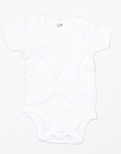 Babybugz Baby Bodysuit bz10 - Organic White - Customisable Babywear