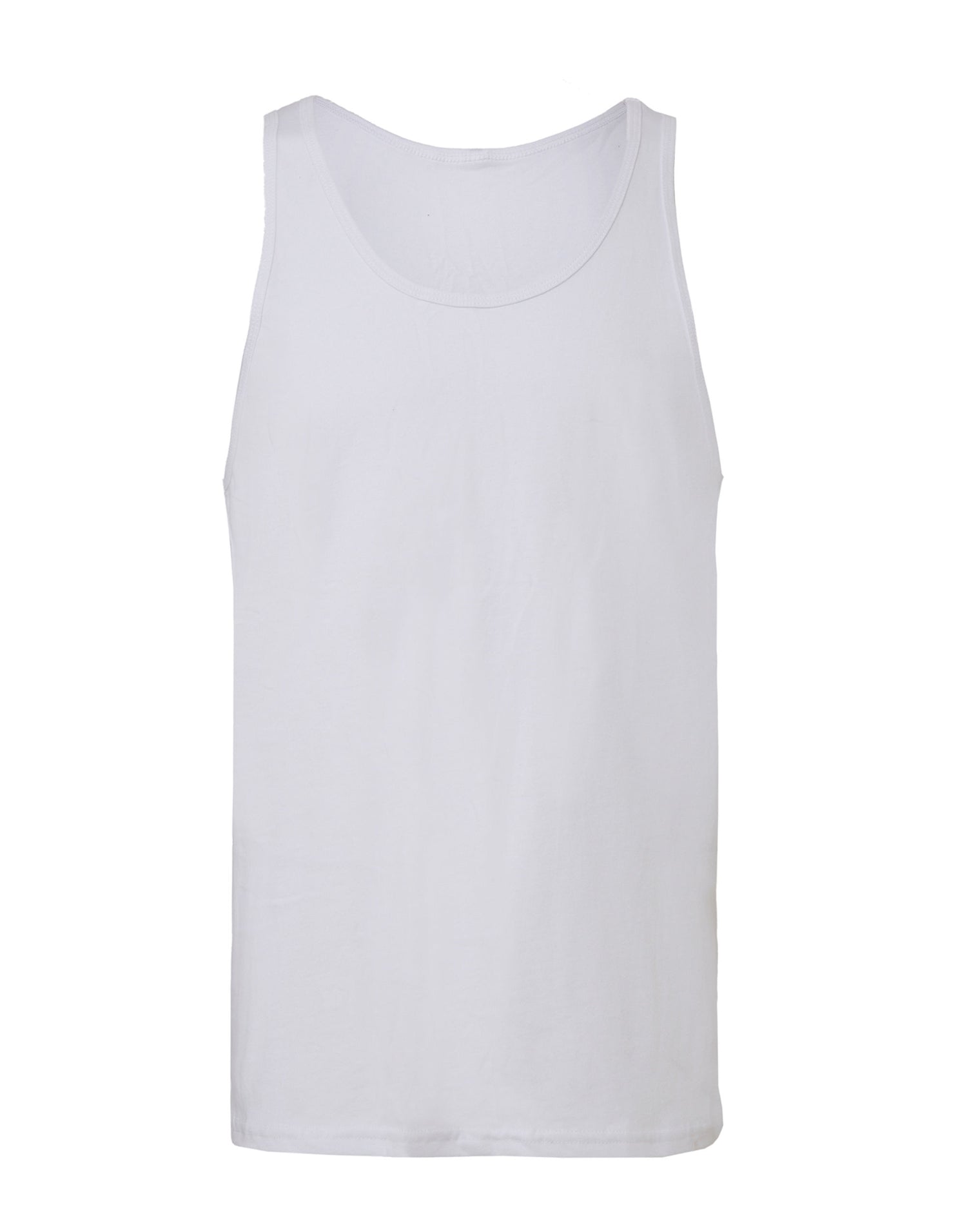 Bella Canvas Unisex Jersey Tank CA3480 - White - Customisable T-Shirt