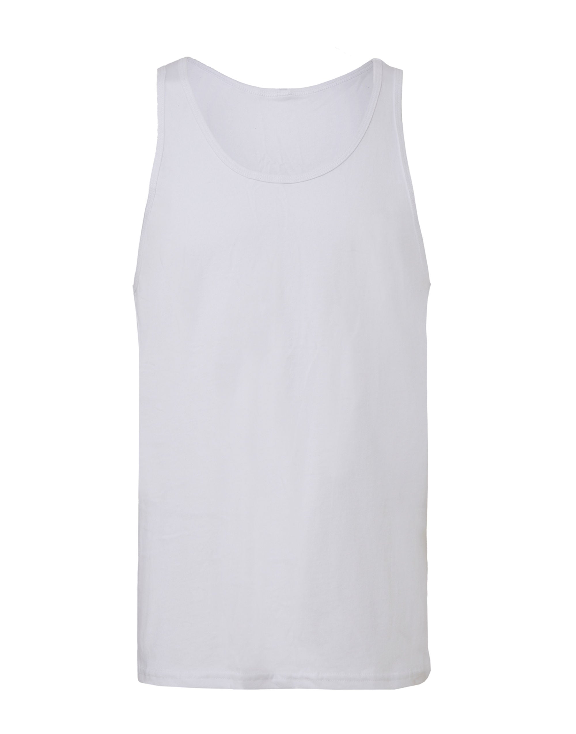 Bella Canvas Unisex Jersey Tank CA3480 - White - Customisable T-Shirt
