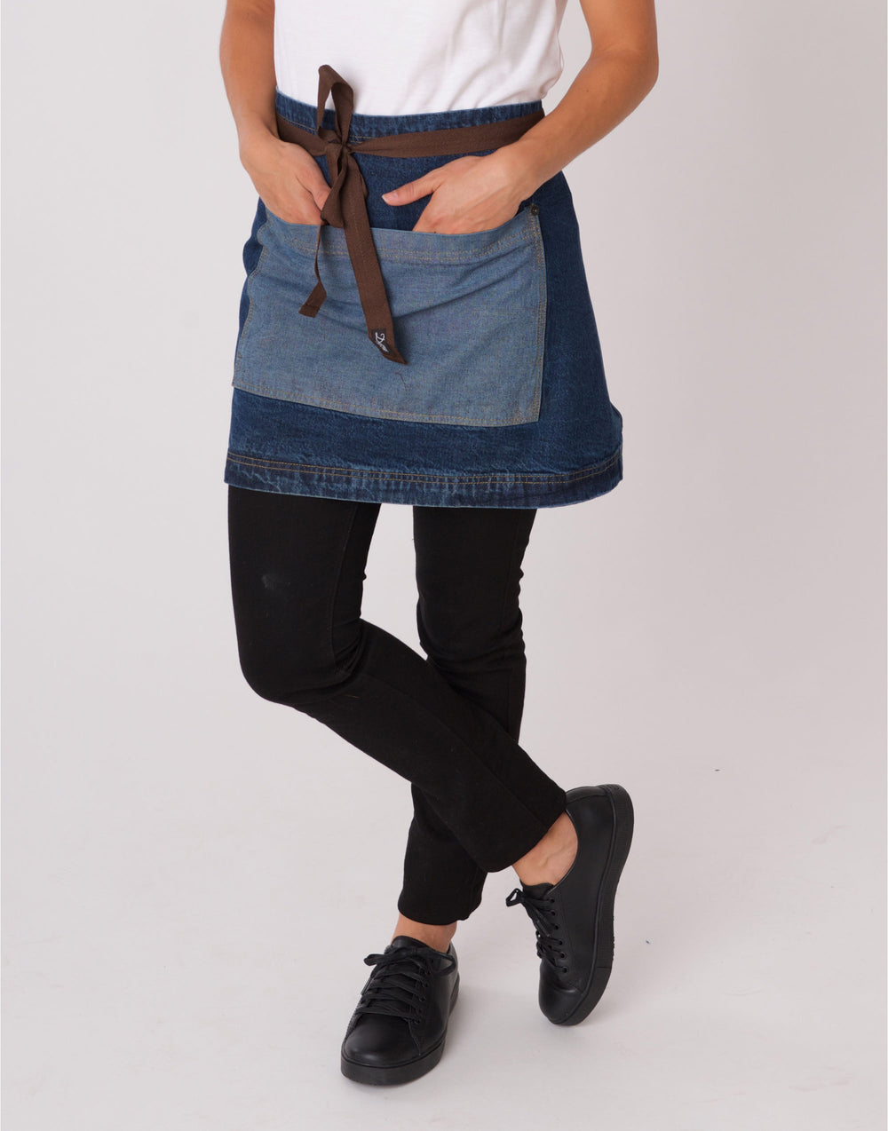 Denny's Denim Waist Apron Contrast Pocket - DP103B