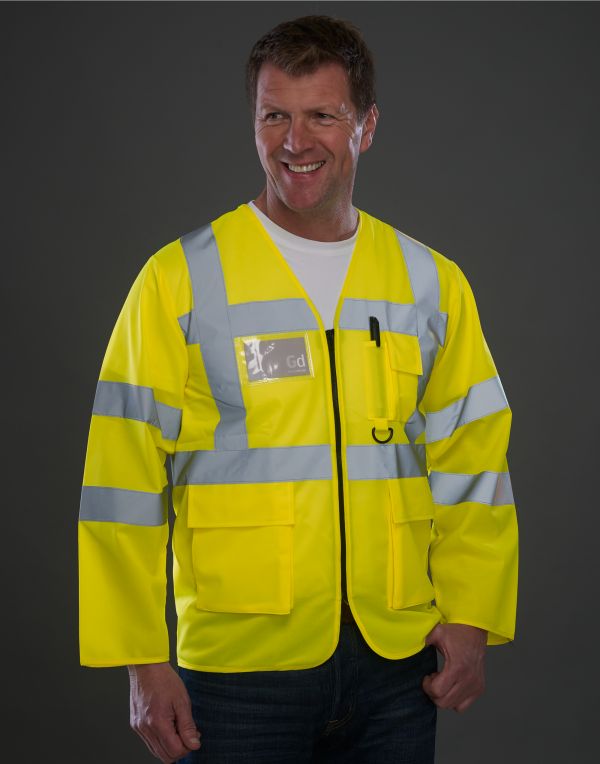 Yoko Executive Long Sleeve Waistcoat hvj800 - - Customisable Hi-Vis Vest