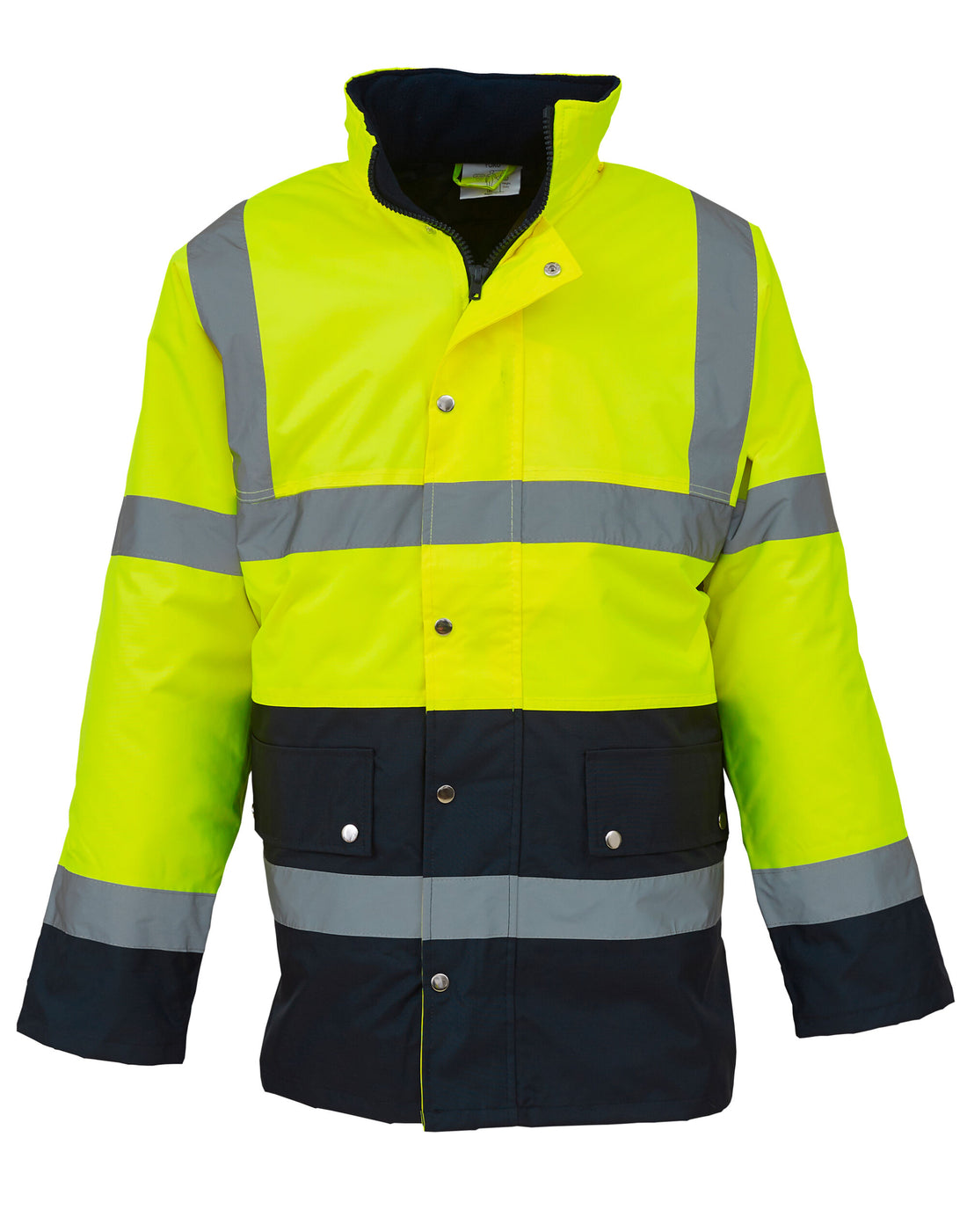 Yoko HV 2 Band Two Tone Jacket 3m - Hi-Vis Yellow Navy - Customisable Jacket
