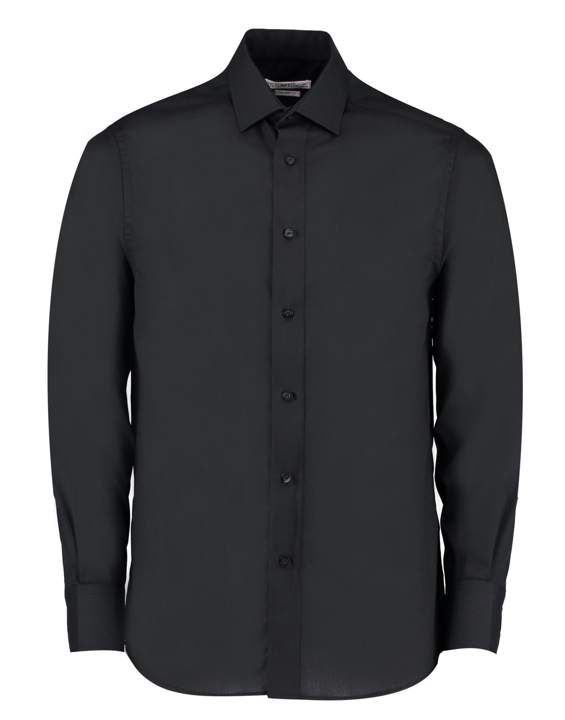 Kustom Kit Men LS Tailored Busines Shirt KK131 - Black - Customisable Corporate Wear