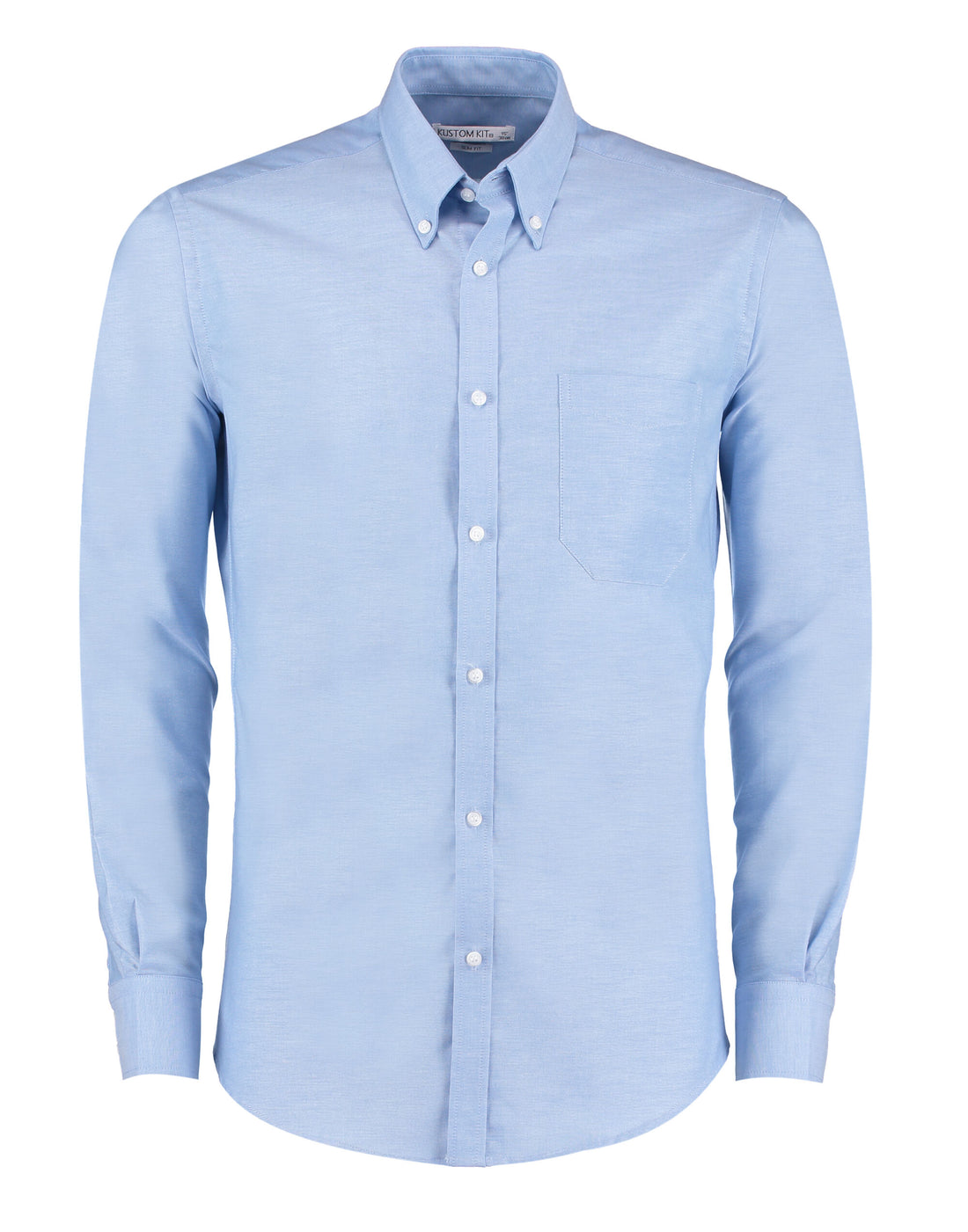 Kustom Kit Mens LS Slim Workwear Shirt KK184 - Light Blue - Customisable Corporate Wear
