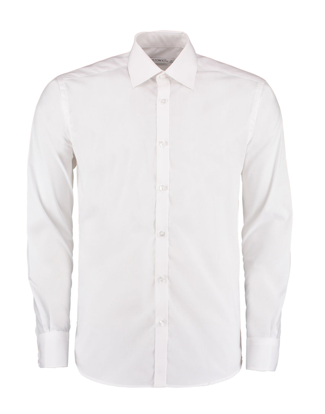 Kustom Kit Mens LS Slim Business Shirt KK192 - White - Customisable Corporate Wear