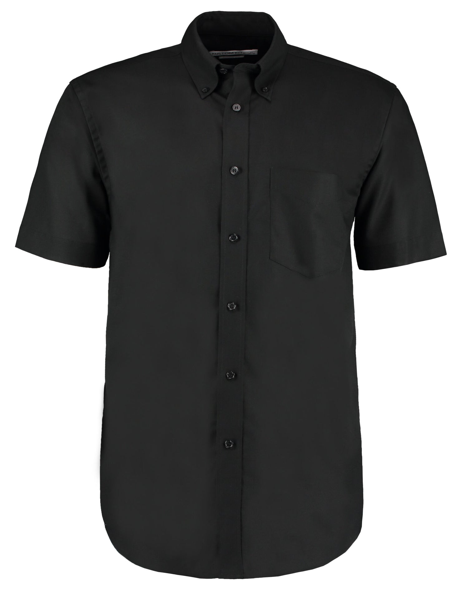 Kustom Kit Classic Fit Short Sleeve Oxford Shirt KK350 - Black - Customisable Corporate Wear