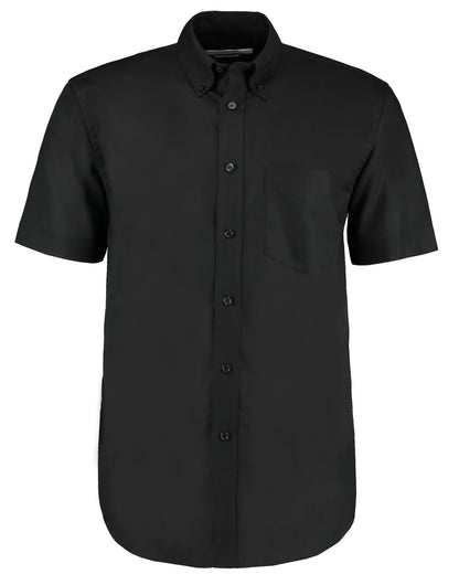 Kustom Kit Classic Fit Short Sleeve Oxford Shirt KK350 - Black - Customisable Corporate Wear
