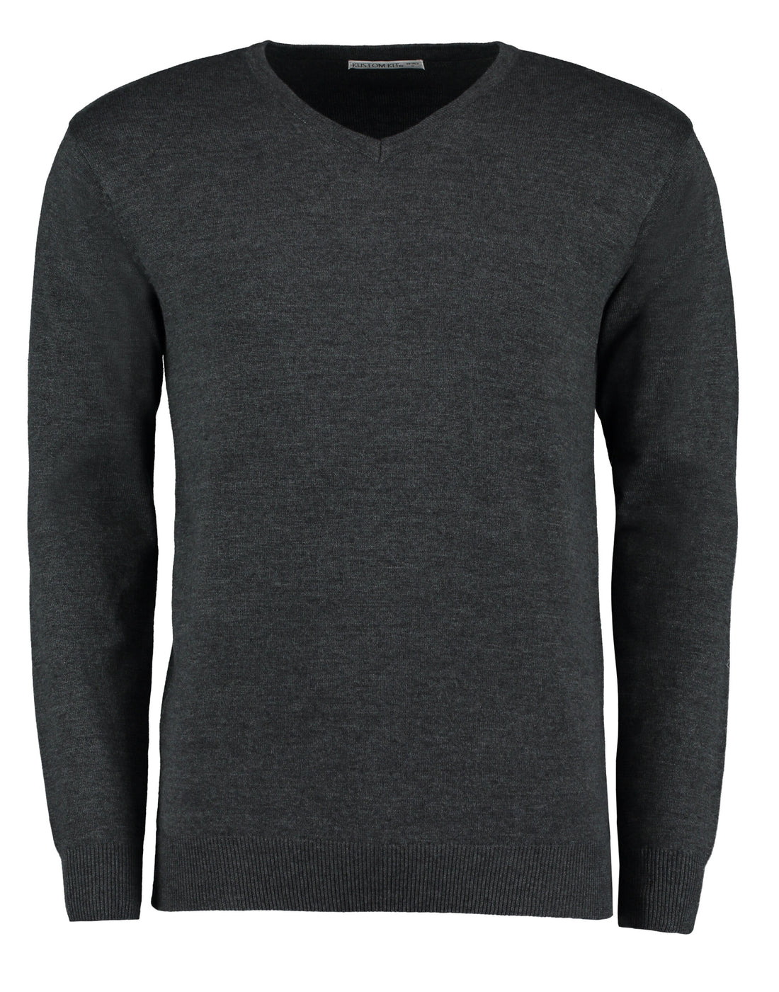 Kustom Kit Mens Arundel V Neck Sweater KK352 - Graphite - Customisable Corporate Wear
