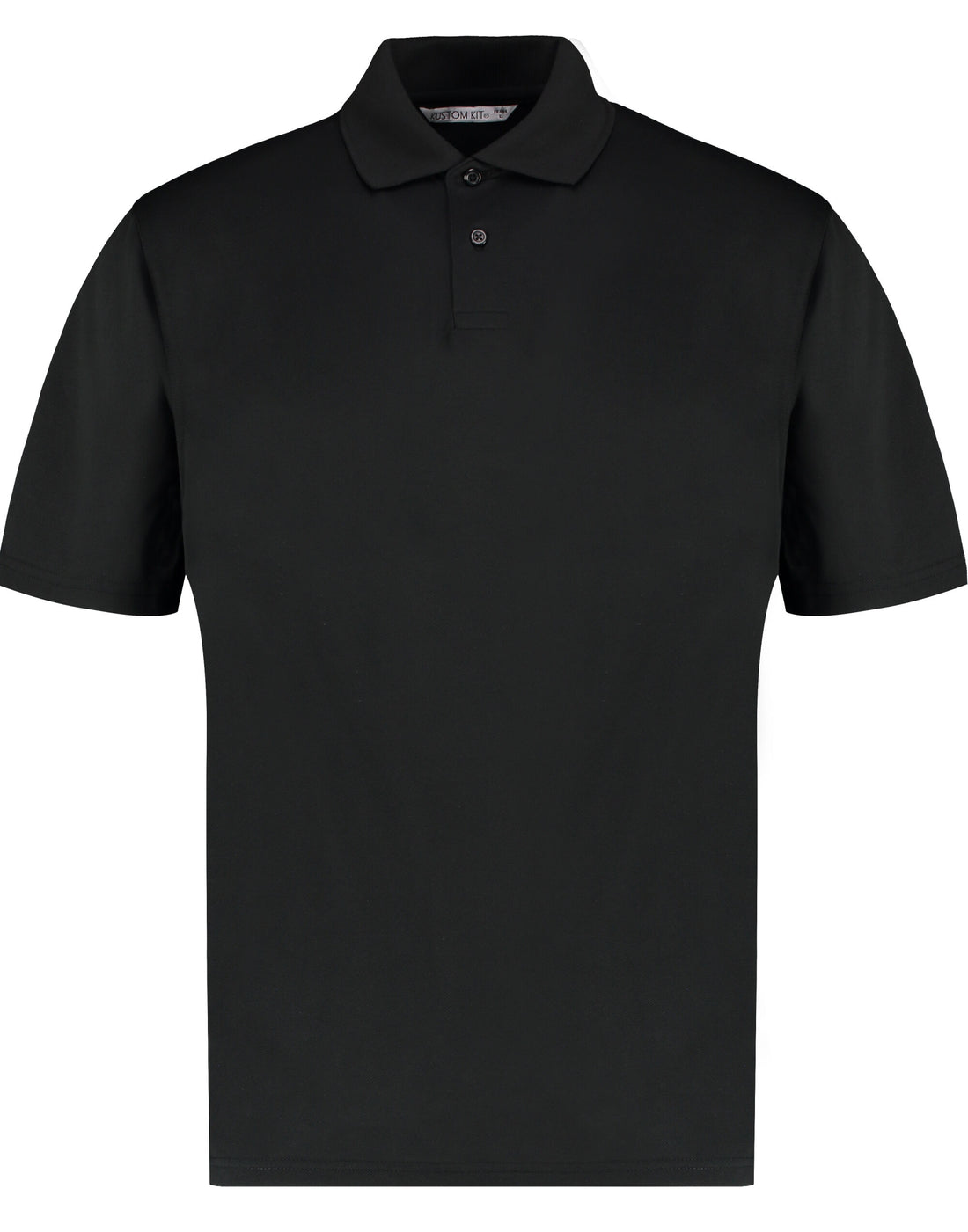 Kustom Kit Mens Cooltex Plus Pique Polo KK444 - Black - Customisable Polos