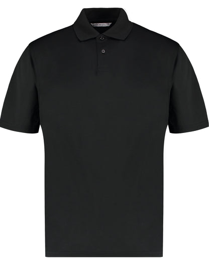 Kustom Kit Mens Cooltex Plus Pique Polo KK444 - Black - Customisable Polos