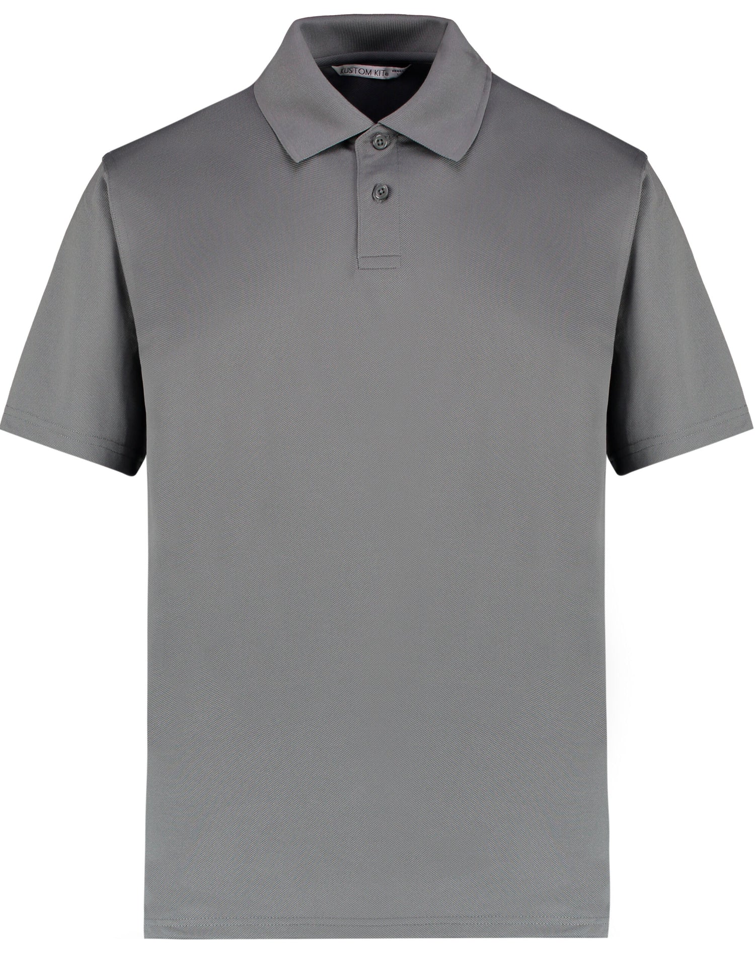 Kustom Kit Mens Cooltex Plus Pique Polo KK444 - Charcoal - Customisable Polos