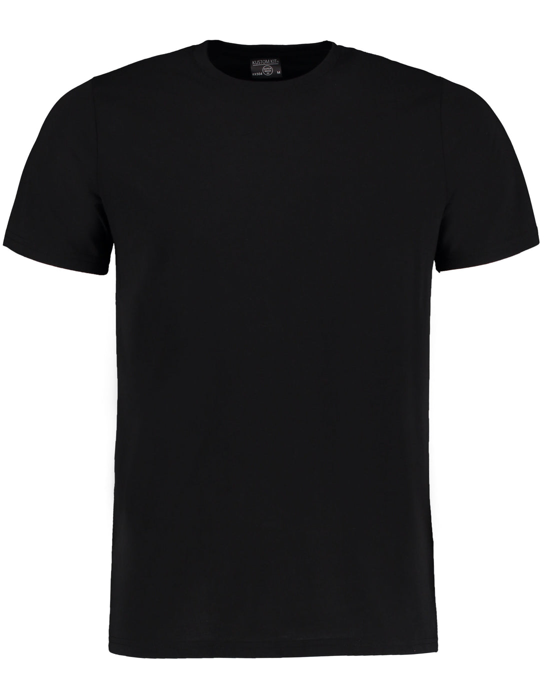 Kustom Kit Mens Fashion Superwash Tee KK504 - Black - Customisable T-Shirt