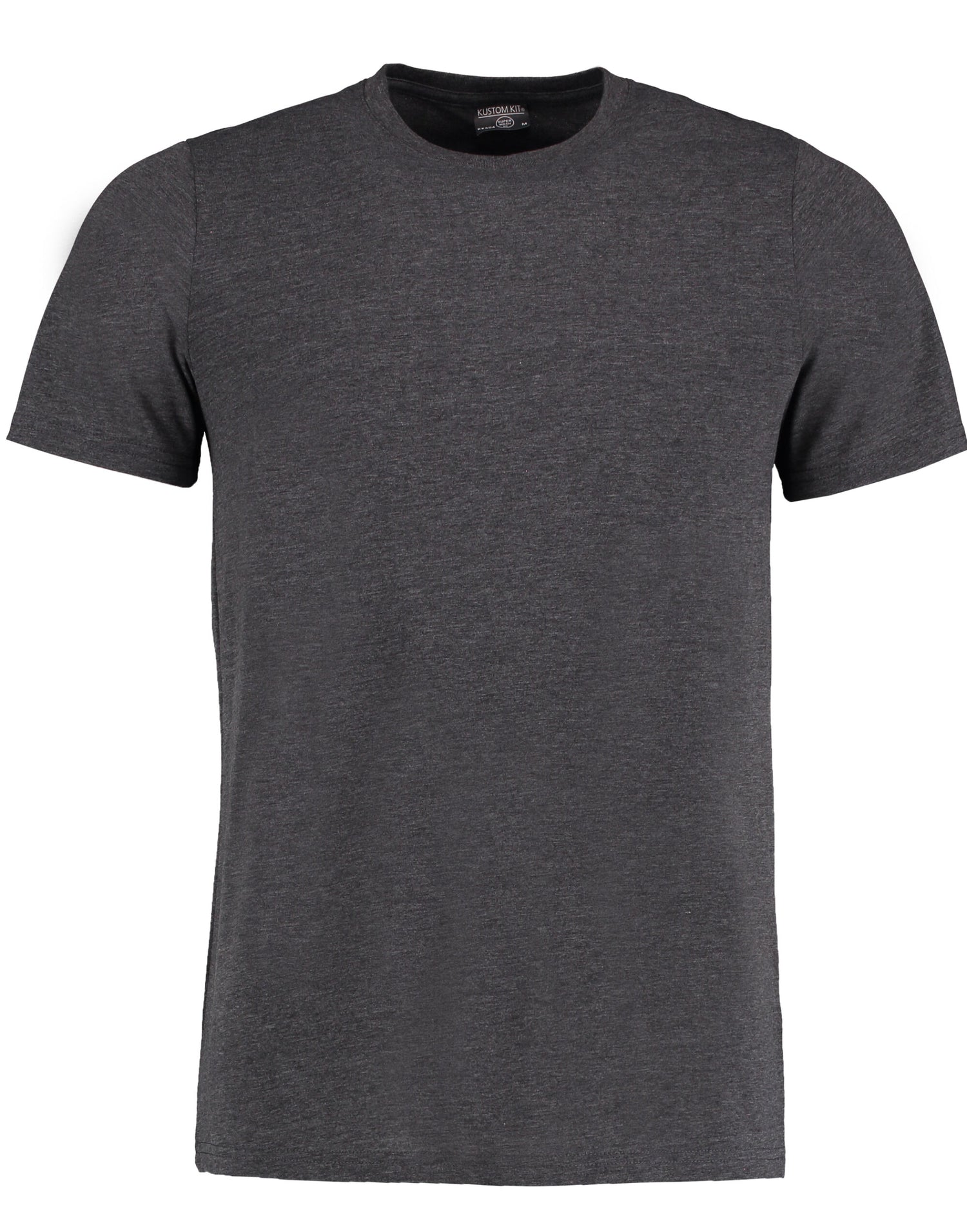 Kustom Kit Mens Fashion Superwash Tee KK504 - Dark Grey Marl - Customisable T-Shirt