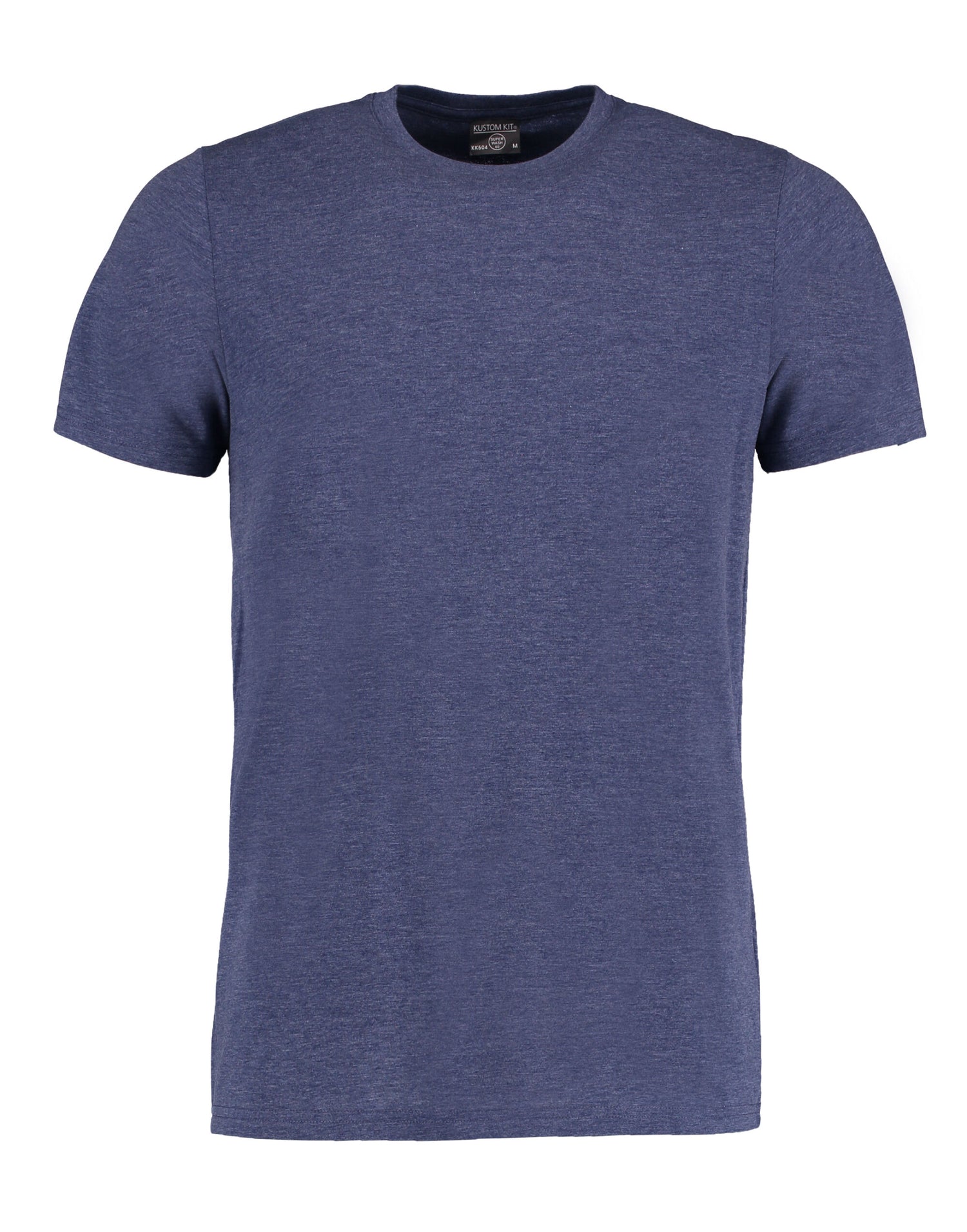 Kustom Kit Mens Fashion Superwash Tee KK504 - Denim Marl - Customisable T-Shirt