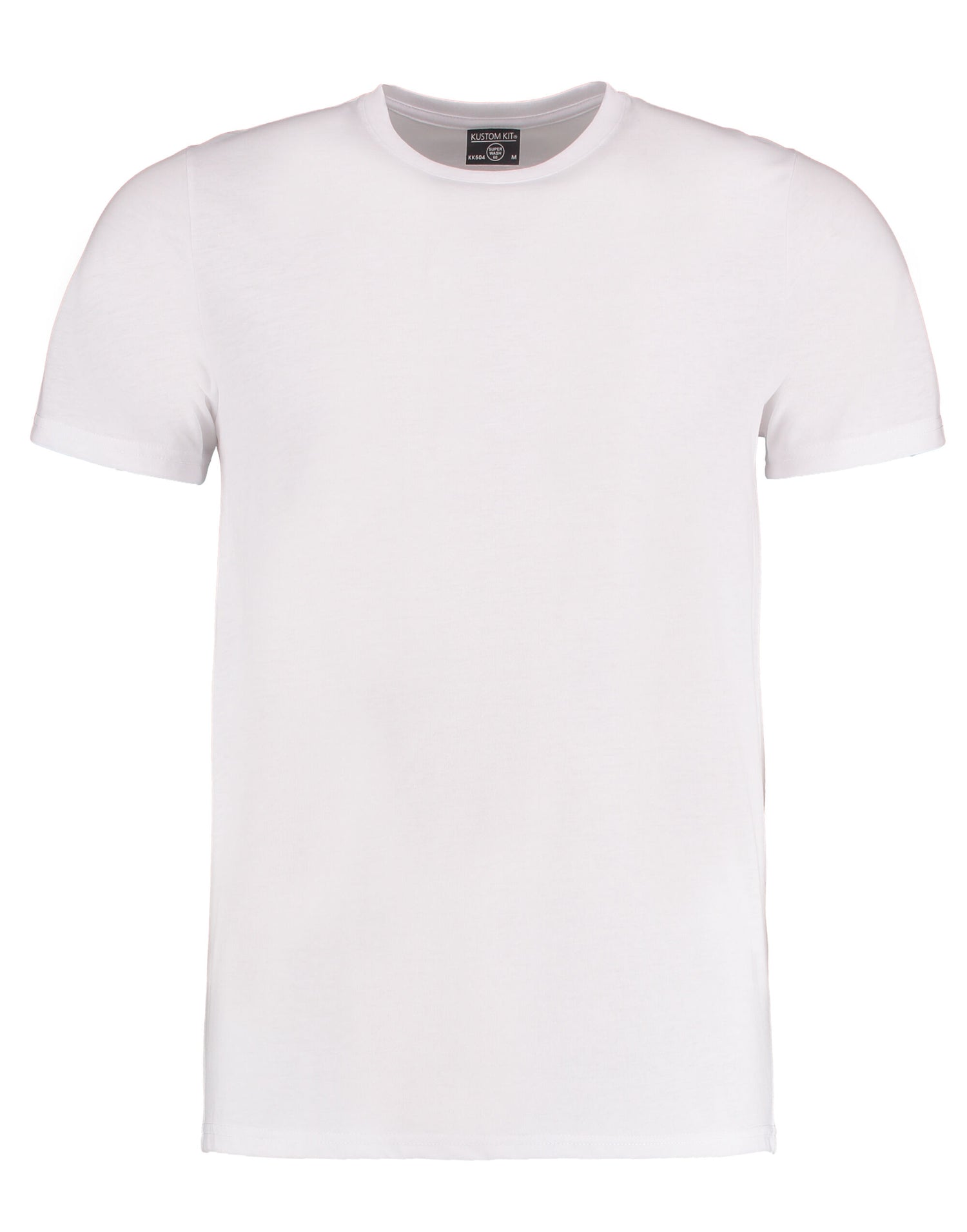 Kustom Kit Mens Fashion Superwash Tee KK504 - White - Customisable T-Shirt