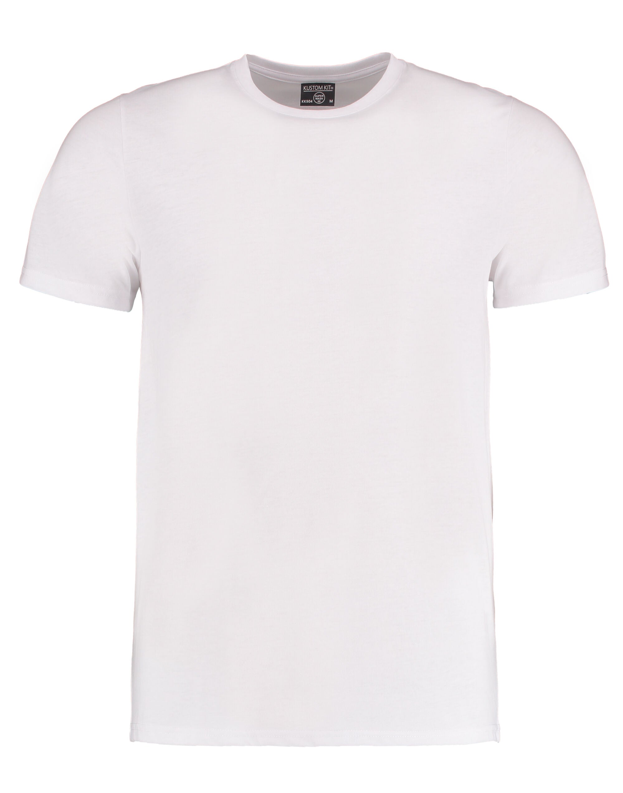 Kustom Kit Mens Fashion Superwash Tee KK504 - White - Customisable T-Shirt