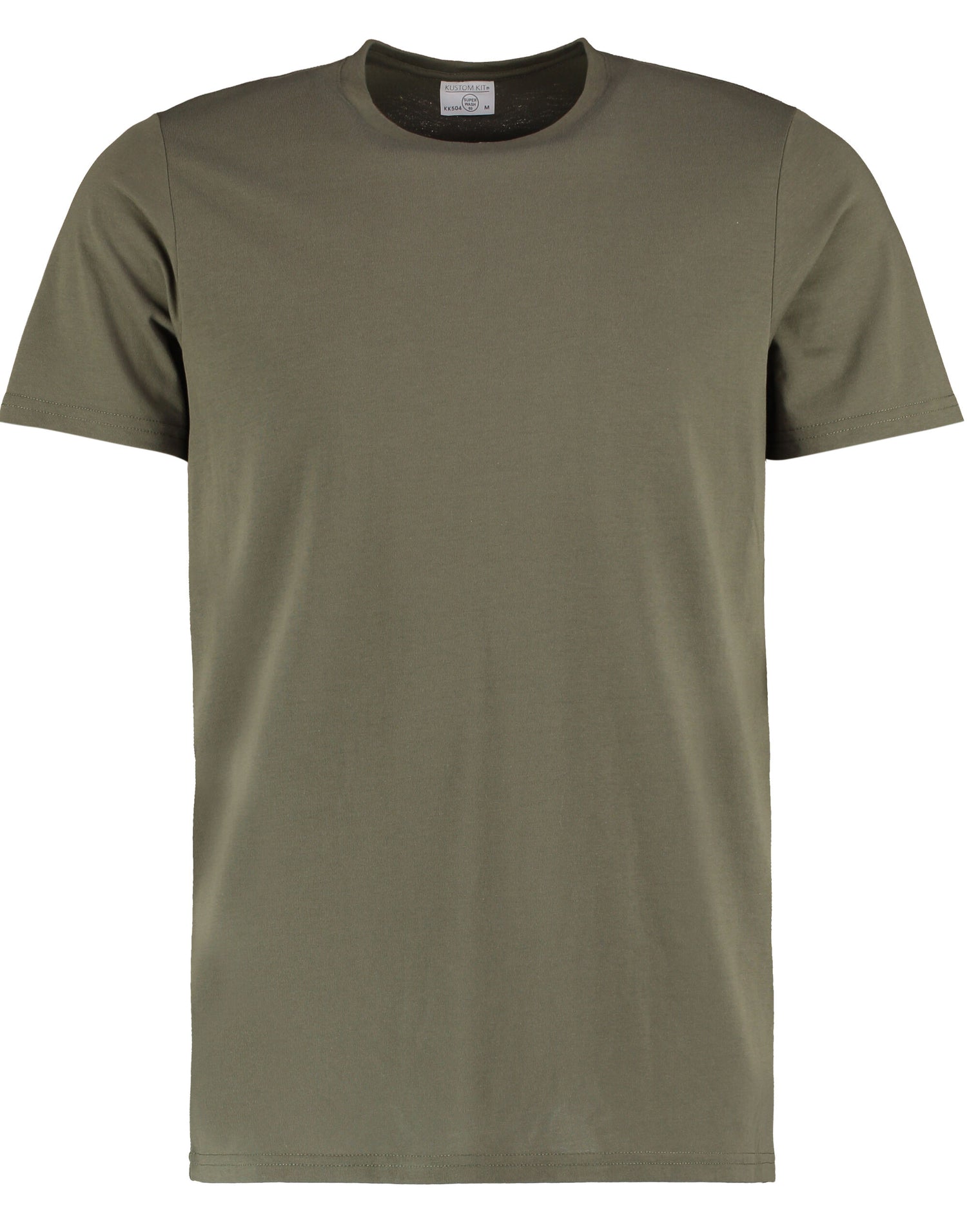 Kustom Kit Mens Fashion Superwash Tee KK504 - Khaki - Customisable T-Shirt