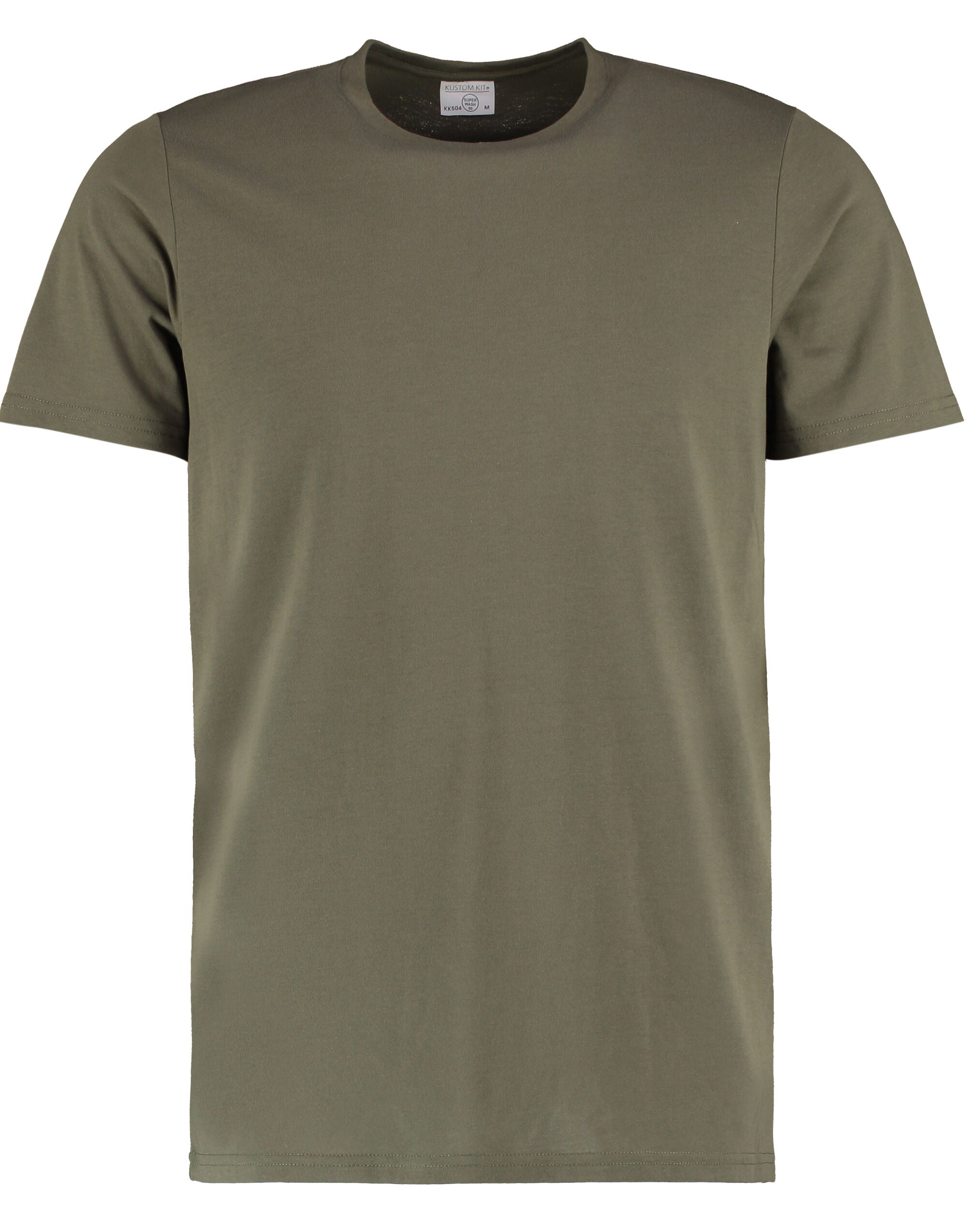 Kustom Kit Mens Fashion Superwash Tee KK504 - Khaki - Customisable T-Shirt