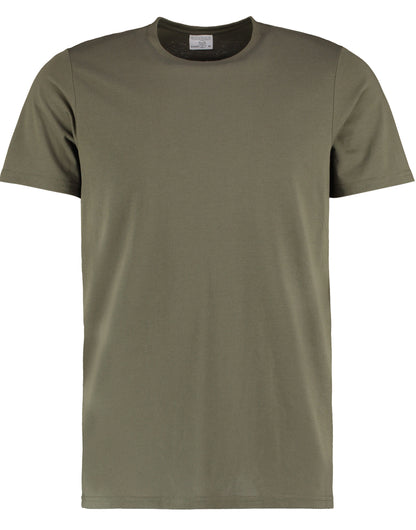 Kustom Kit Mens Fashion Superwash Tee KK504 - Khaki - Customisable T-Shirt