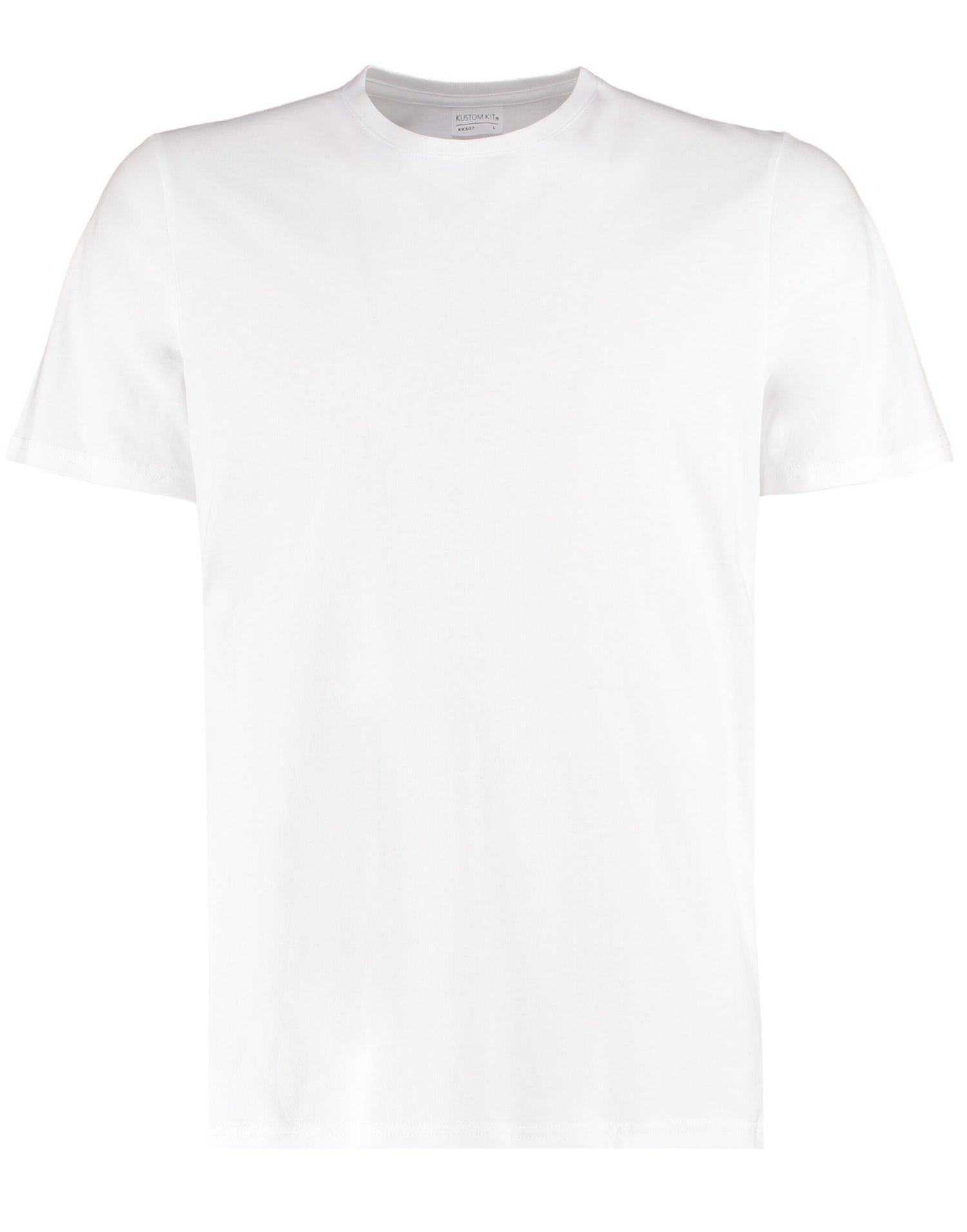Kustom Kit Mens Fashion Fit Cotton Tee KK507 - White - Customisable T-Shirt