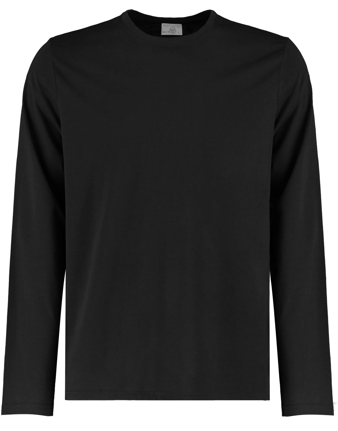 Kustom Kit Mens Fashion LS Superwash Tee KK510 - Black - Customisable T-Shirt