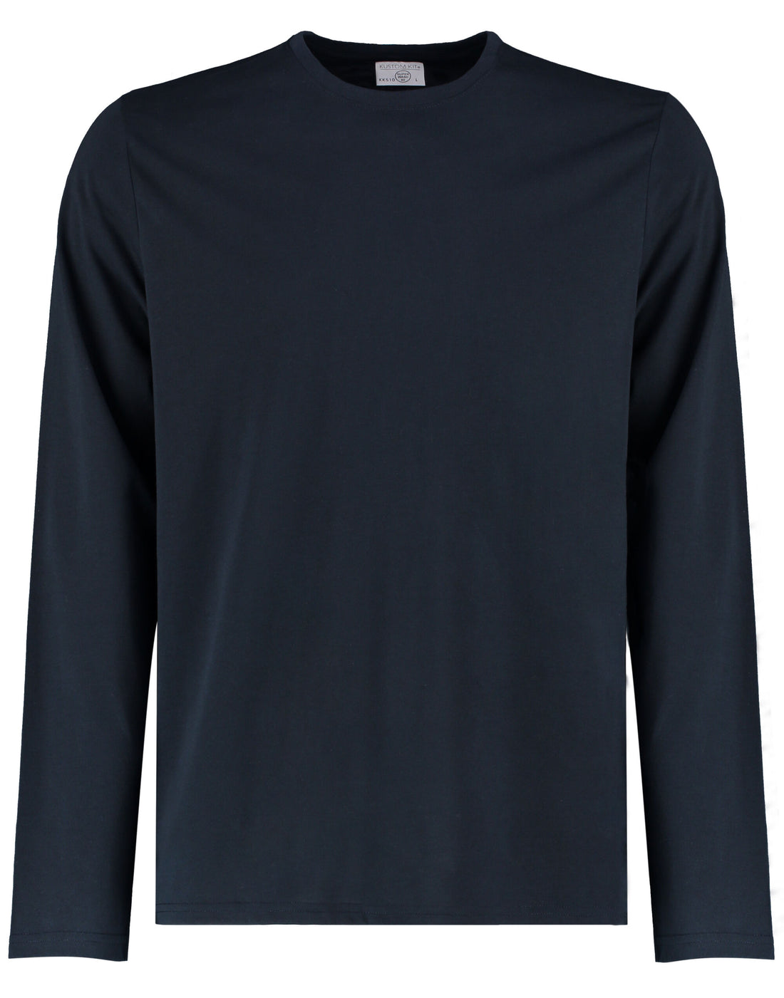 Kustom Kit Mens Fashion LS Superwash Tee KK510 - Navy - Customisable T-Shirt