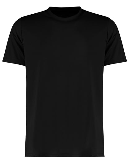 Kustom Kit Men’s Cooltex Micro Mesh T-Shirt KK555 - Black - Customisable T-Shirt