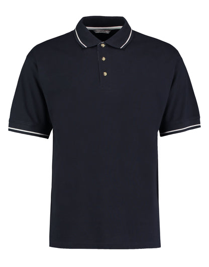 Kustom Kit Mens Classic StMellion Polo KK606 - Navy White - Customisable Polos